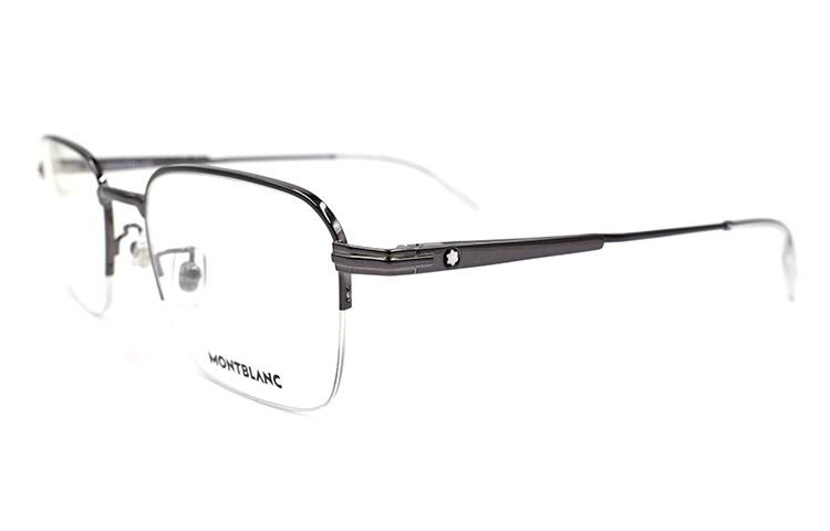 Montblanc  Gunmetal Semi-Rim Optical Glasses with Metal Clip Design. MB0220OA-006 圖 3