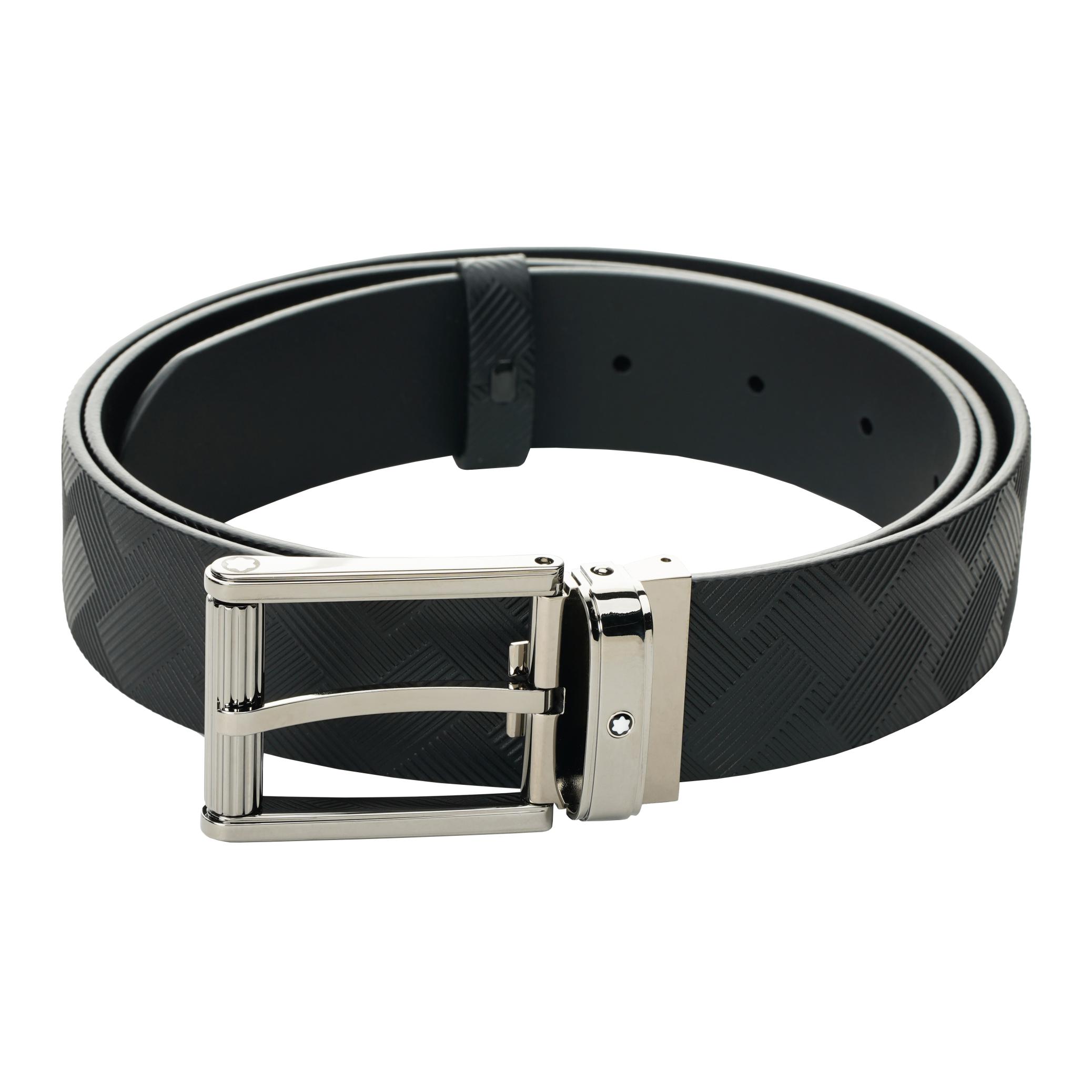 Lookbook 萬寶龍皮革腰帶時尚針扣3.5cm寬休閒潮流配件 MB130586