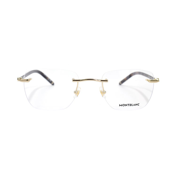 Montblanc  Rimless Metal Alloy Oval Optical Glasses Frame. MB0274O-004 圖 3