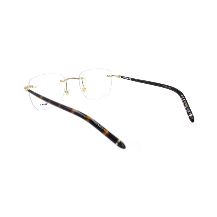 Montblanc  Rimless Metal Alloy Oval Optical Glasses Frame. MB0274O-004 圖 4