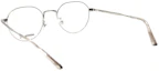 Shop Montblanc Round Alloy Optical Glasses with Letter Engraving & Polarized Temples. MB0310OA-003