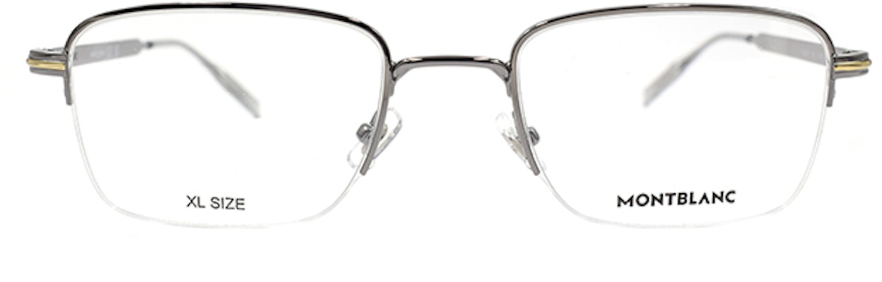 몽블랑 세미 림리스 육각 화이트 스타 비즈니스 건메탈 합금 안경 MB0237O-005 Lookbook 몽블랑 세미 림리스 육각 화이트 스타 비즈니스 건메탈 합금 안경 MB0237O-005