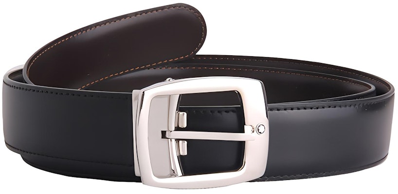 萬寶龍 3公分寬銀針扣黑色皮帶 9695 Buy 萬寶龍 3公分寬銀針扣黑色皮帶 9695