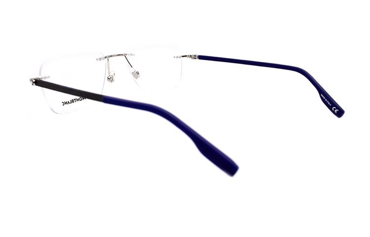 Montblanc  Silver Rectangular Frameless Optical Glasses Hexagon Star Series. MB0185O-002 圖 4