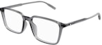 Order Kacamata Optikal Montblanc Square Acetate Abu-Abu dengan Desain Logo. MB0293OA00354