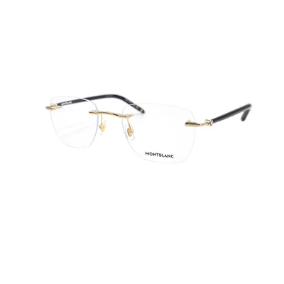 Montblanc Alloy Oval Optical Frame for Men - Textured Design. MB0274O-001
