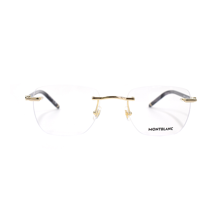 Montblanc Alloy Oval Optical Frame for Men - Textured Design. MB0274O-001 圖 3