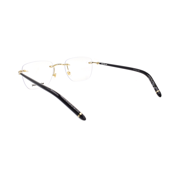 Montblanc Alloy Oval Optical Frame for Men - Textured Design. MB0274O-001 圖 4