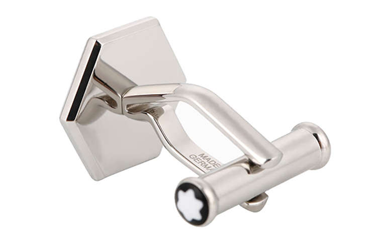 MONTBLANC Black Metal Cufflinks Unisex Couple Design. 118599 圖 6