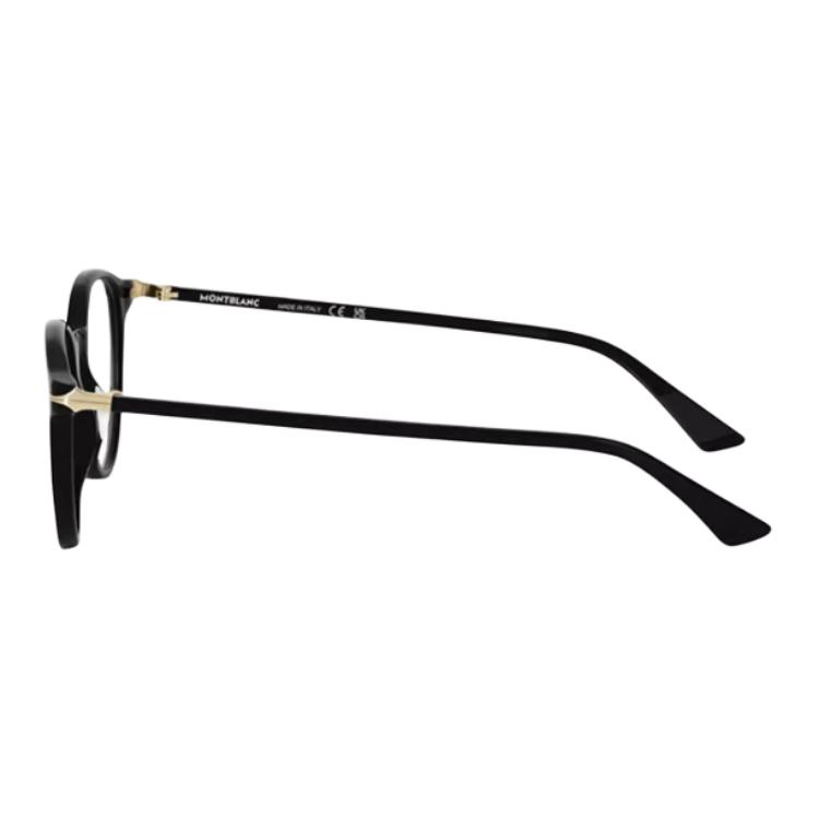Montblanc Black Round Optical Glasses Unisex with Signature Pen Tip Design. MB0340O 圖 4