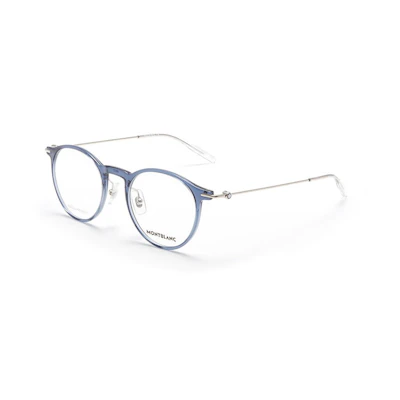 Montblanc Blue Round Square Unisex Fashion Prescription Eyeglasses Frame. MB0099O-004