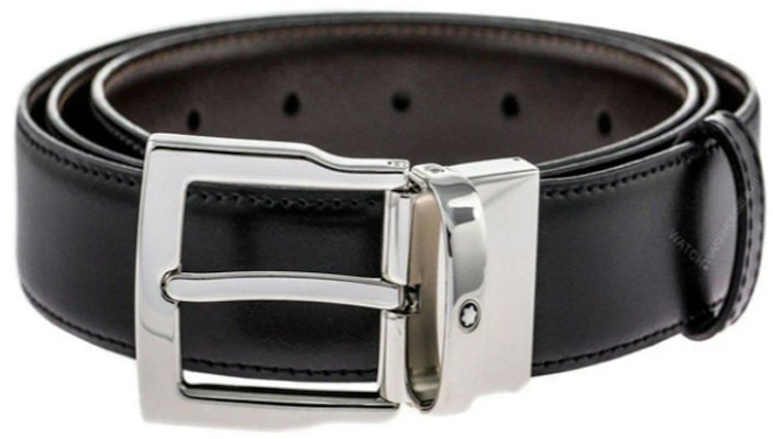 Montblanc Sabuk Kulit Klasik Hitam/Coklat 3cm Gesper Persegi Panjang 109738 Buy Montblanc Sabuk Kulit Klasik Hitam/Coklat 3cm Gesper Persegi Panjang 109738