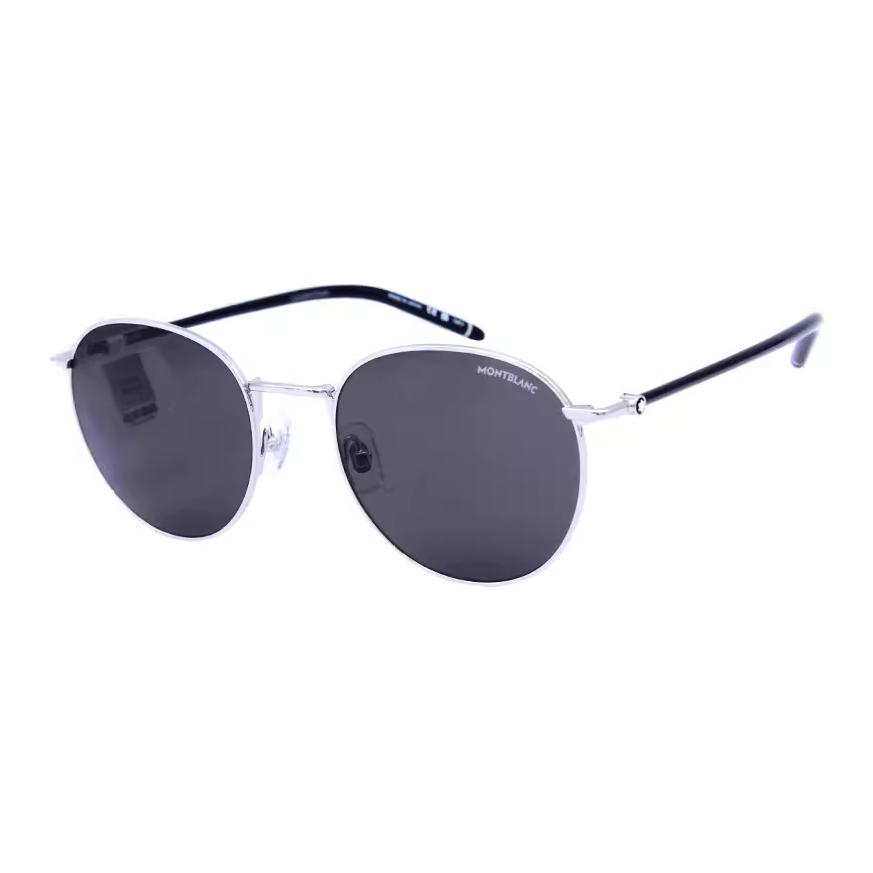 MONTBLANC Classic Oval Sunglasses Silver Black Unisex Couple Style. MB0343SA 圖 2
