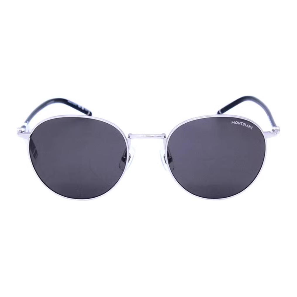 MONTBLANC Classic Oval Sunglasses Silver Black Unisex Couple Style. MB0343SA 圖 3