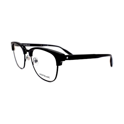 Montblanc Classic Rubber Modern Business Optical Glasses Frame Black . MB0164O-001