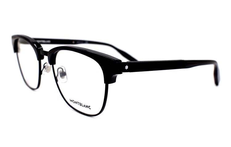 Montblanc Classic Rubber Modern Business Optical Glasses Frame Black . MB0164O-001 圖 2