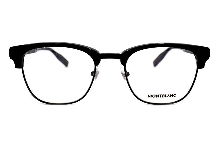 Montblanc Classic Rubber Modern Business Optical Glasses Frame Black . MB0164O-001 圖 3