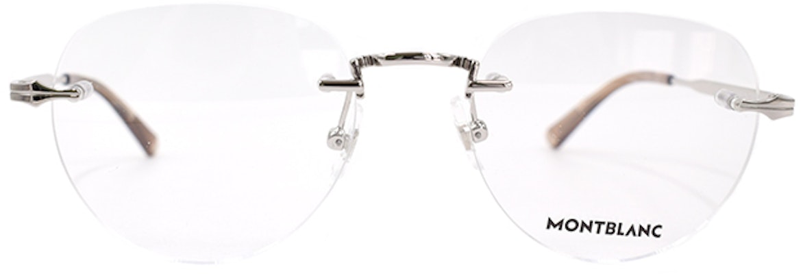 モンブラン メンズ ビジネススタイル 合金 オーバル フレームレスメガネフレーム MB0268O-002 Lookbook モンブラン メンズ ビジネススタイル 合金 オーバル フレームレスメガネフレーム MB0268O-002