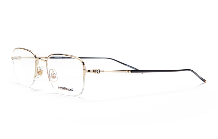 Montblanc Full-Rim Round Square Optical Glasses for Men. MB0131O-002 圖 3