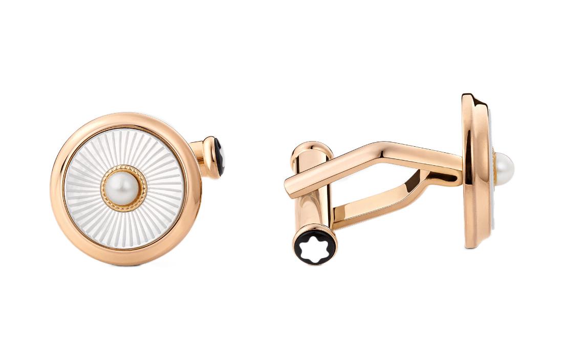 Montblanc Gold  Cufflinks - Fashionable and Stylish Accessory. MB129495