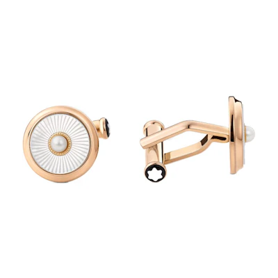 Montblanc Gold Cufflinks - Fashionable and Stylish Accessory. MB129495