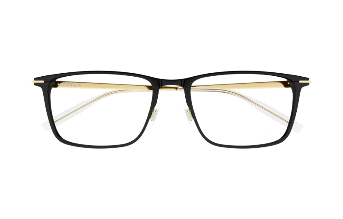 Montblanc Gold Alloy Square Optical Glasses for Men MB0285OA-006 圖 3
