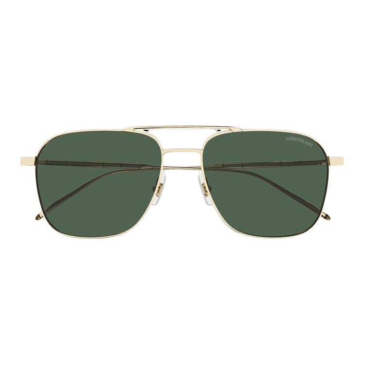 MONTBLANC Gold Pilot-Style Metal Sunglasses Unisex Couple Design. MB0214S 圖 3