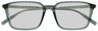 Lookbook Kacamata Optik Pria MONTBLANC Abu Persegi Asetat dengan Desain Logo. MB0293OA00454