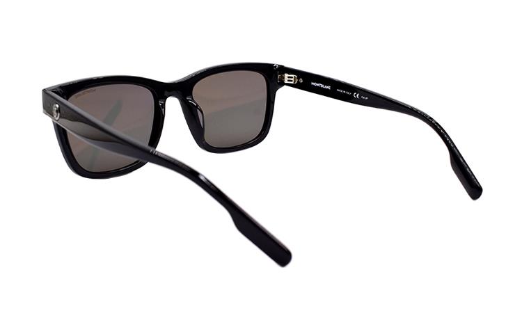 Montblanc Hexagon White Star Polarized Sunglasses, Square Frame, Black for Men. MB0177SK-005 圖 4