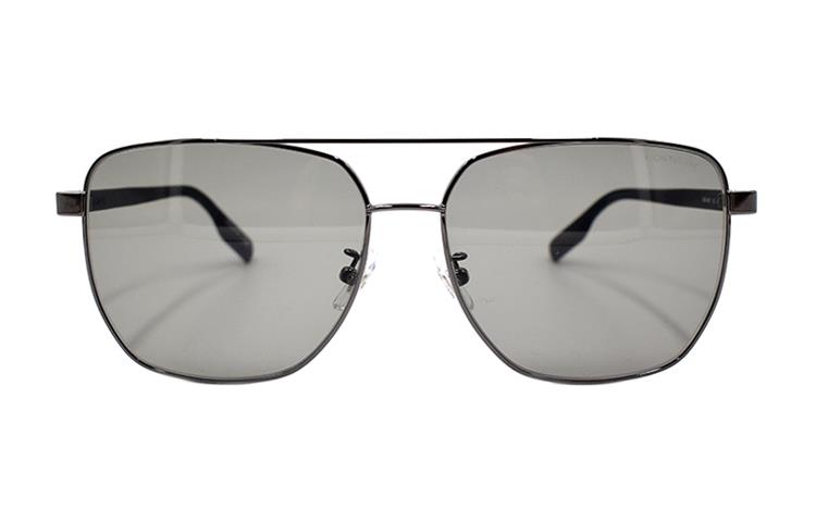 Montblanc Hexagonal White Star  Sunglasses - Gunmetal Color. MB0184SK-002