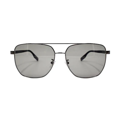 Montblanc Hexagonal White Star Sunglasses - Gunmetal Color. MB0184SK-002