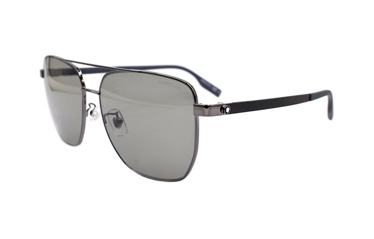 Montblanc Hexagonal White Star  Sunglasses - Gunmetal Color. MB0184SK-002 圖 3