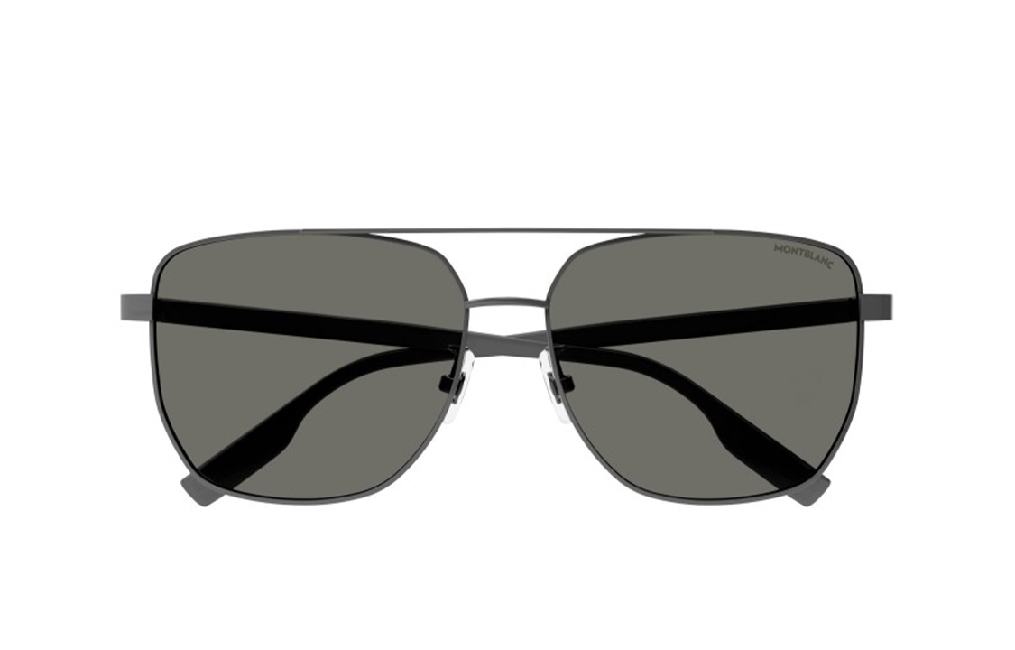 Montblanc Hexagonal White Star  Sunglasses - Gunmetal Color. MB0184SK-002 圖 5