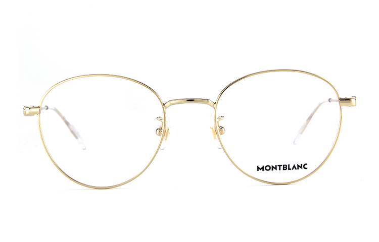 Montblanc Hexagonal White Star Gold Optical Frame for Men - Business Travel Series. MB0085OK-002 圖 3