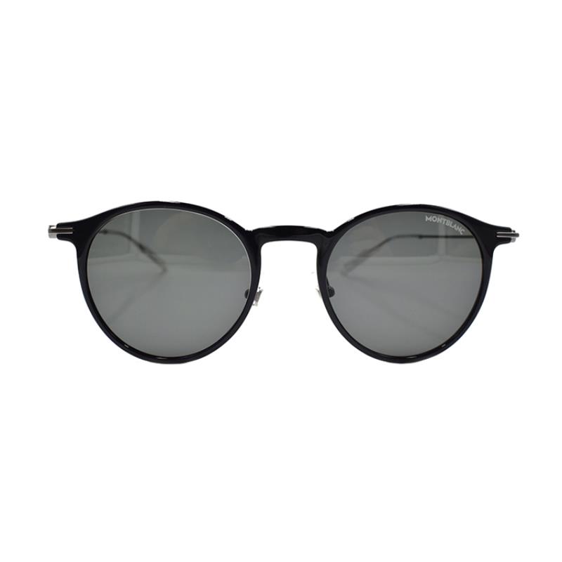 Montblanc Hexagonal White Star Round Sunglasses for Men. MB0097S-005-50 圖 2