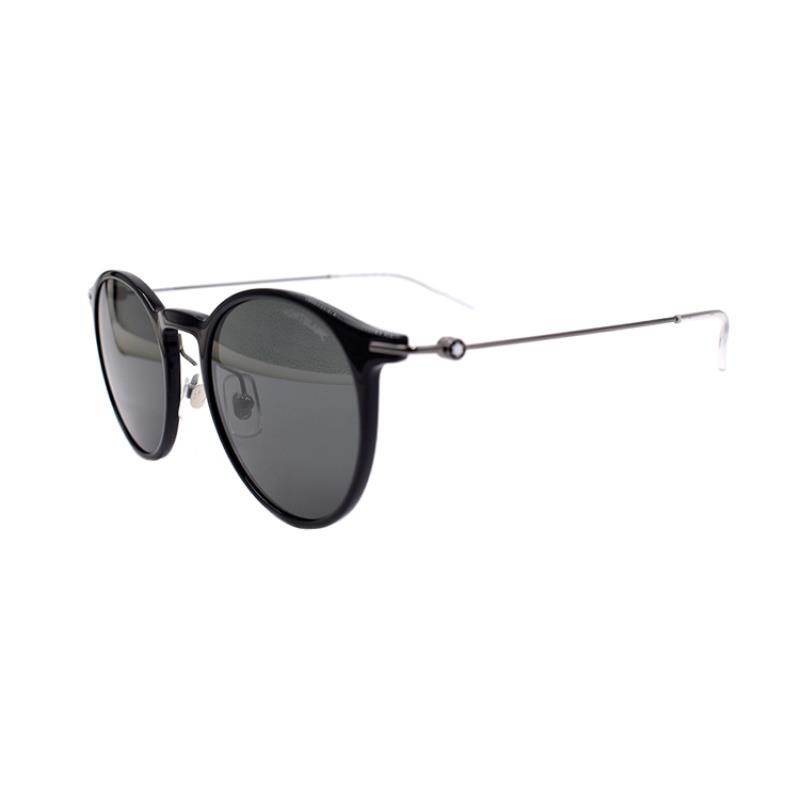 Montblanc Hexagonal White Star Round Sunglasses for Men. MB0097S-005-50 圖 3