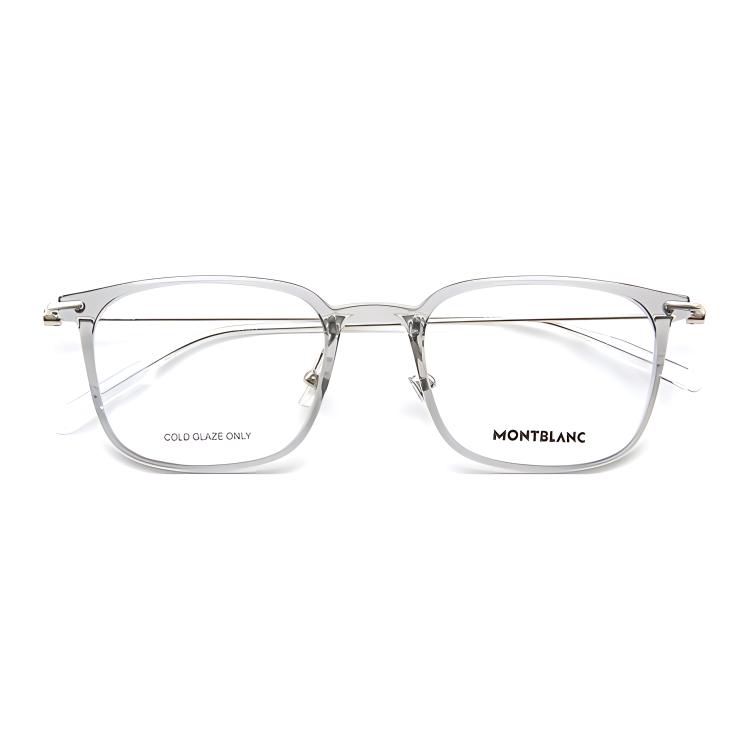 Buy 萬寶龍六角白星方框光學眼鏡 男女通用淺灰鏡框 MB0100O-002
