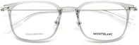 Order 萬寶龍六角白星方框光學眼鏡 男女通用淺灰鏡框 MB0100O-002