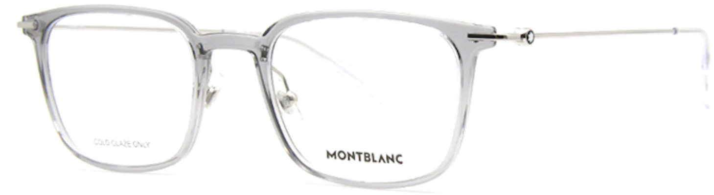 萬寶龍六角白星方框光學眼鏡 男女通用淺灰鏡框 MB0100O-002 Shop 萬寶龍六角白星方框光學眼鏡 男女通用淺灰鏡框 MB0100O-002