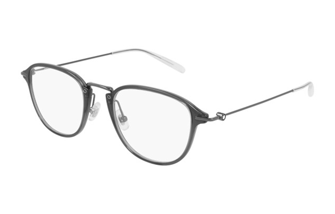 MONTBLANC Lightweight Black Round Optical Glasses Frame for Men - Adjustable Prescription MB0155O-001 圖 2