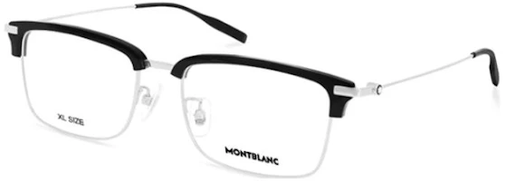 Montblanc Lightweight Titanium Rectangle Optical Glasses Silver for Men. MB0318oa-001 Montblanc Lightweight Titanium Rectangle Optical Glasses Silver for Men. MB0318oa-001