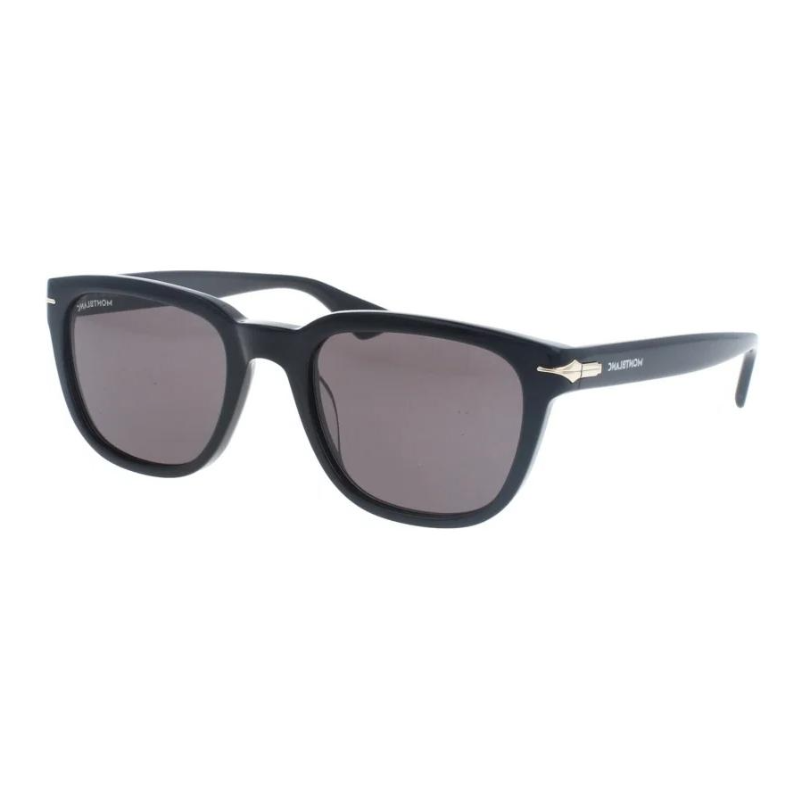 Montblanc Logo Square Acetate Black  Sunglasses. MB0302S00653