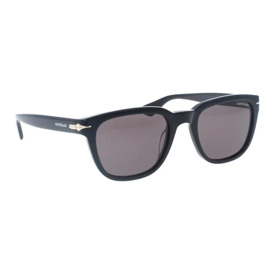 Montblanc Logo Square Acetate Black  Sunglasses. MB0302S00653 圖 4