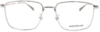 Lookbook Kacamata Optik Pria Montblanc Meisterstück Alloy Rectangle - Perak. MB0308O-006