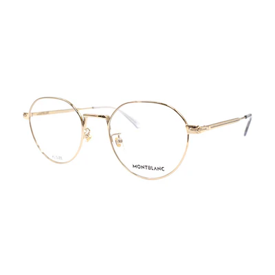 Montblanc Meisterstück Alloy Round Optical Frame Glasses for Men. MB0310OA-001-52