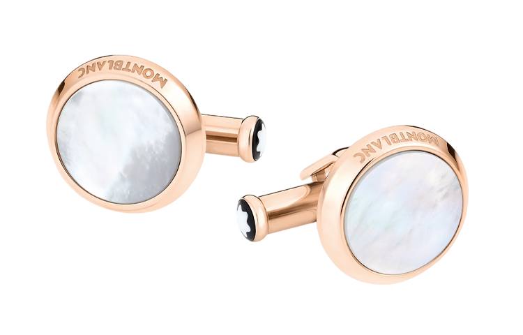 Montblanc Meisterstück Classic Rose Gold Cufflinks for Men - Business & Casual. MB116662