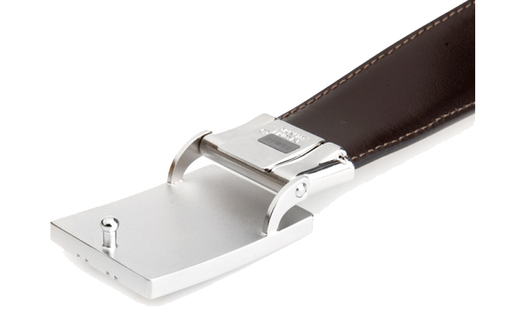 Montblanc Meisterstück Matte Palladium Pin Buckle Leather Belt Black 3cm . 128136 圖 4