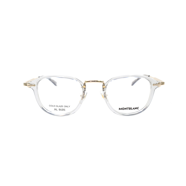 Montblanc Meisterstück MB0336O Transparent Gray Round Optical Glasses for Men MB0336O-003 圖 3
