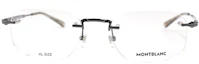 Lookbook Montblanc Meisterstück Oval Optical Alloy Frame Glasses for Men. MB0307O-002