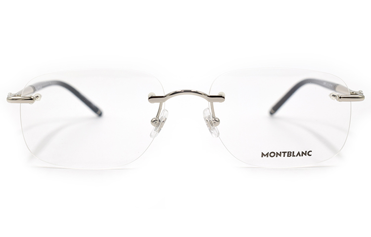Montblanc Meisterstück Rectangle Rimless Alloy Optical Glasses for Men. MB0071O-004 圖 2